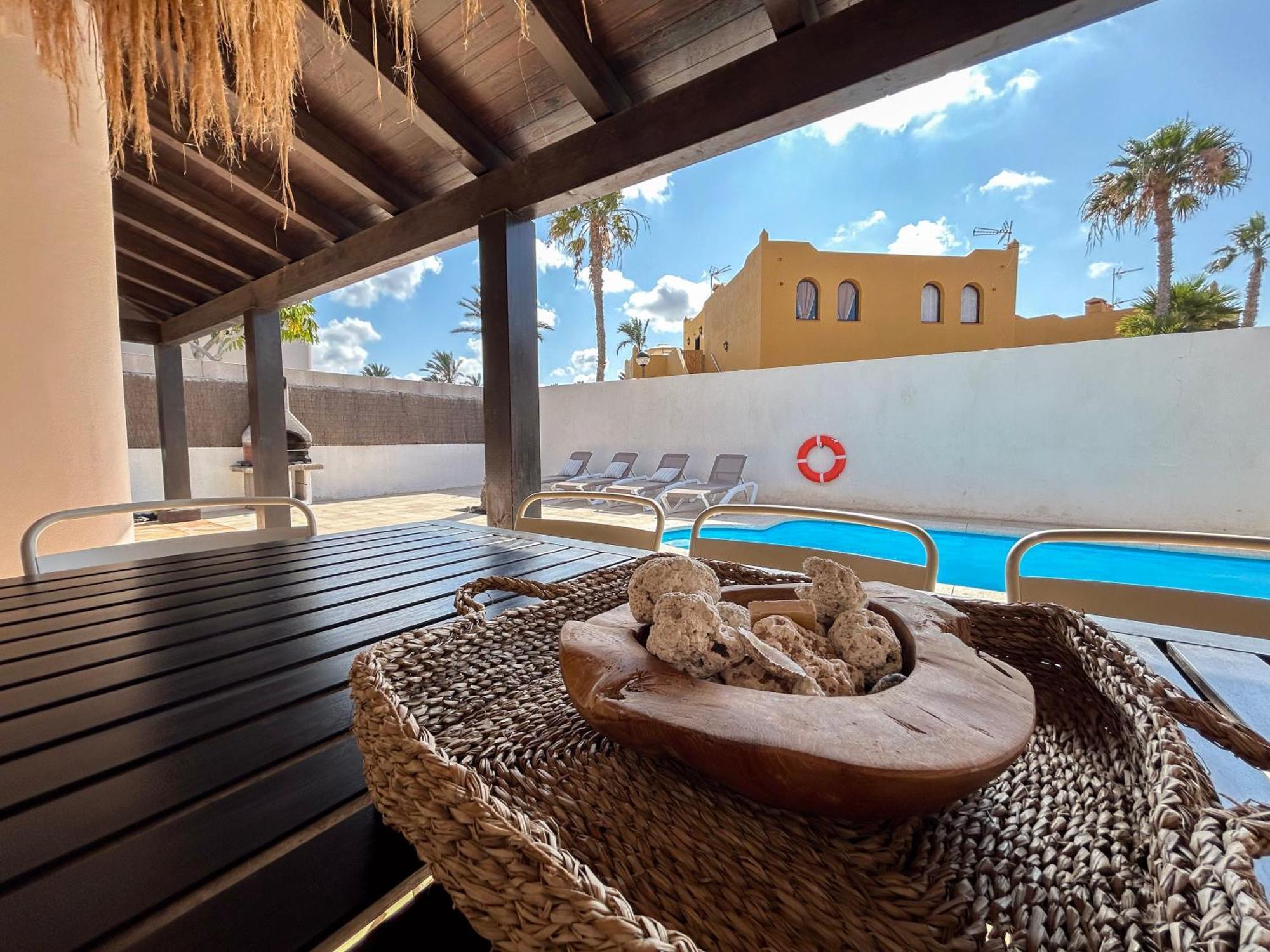 House Boho Palm With Private Heated Pool And Garden, 3 Bedrooms, Wi-Fi 코라레호 외부 사진