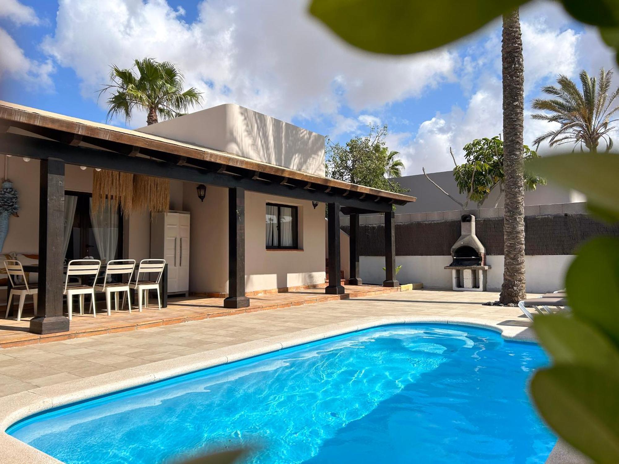 House Boho Palm With Private Heated Pool And Garden, 3 Bedrooms, Wi-Fi 코라레호 외부 사진