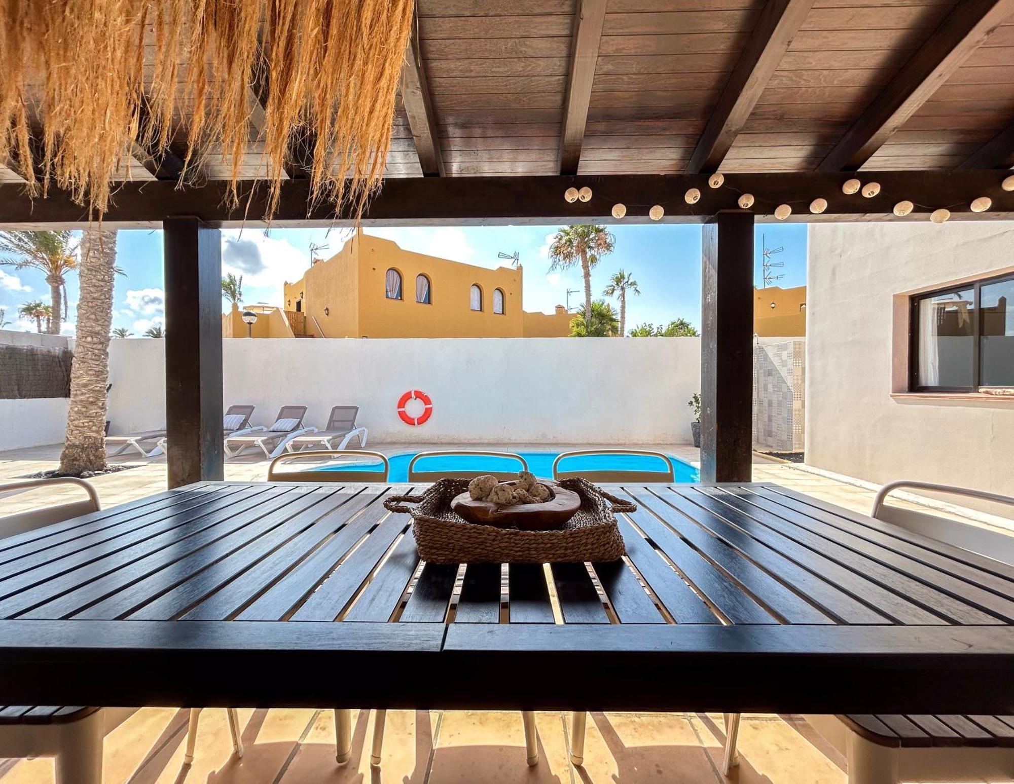 House Boho Palm With Private Heated Pool And Garden, 3 Bedrooms, Wi-Fi 코라레호 외부 사진